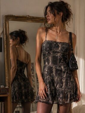 Urban Outfitters Moxie Mesh Mini Slip Dress NWT Medium